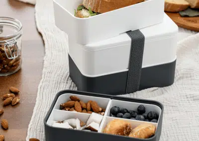 Une lunchbox ou boite-repas à personnaliser pour un goodies d'entreprise malin et pratique