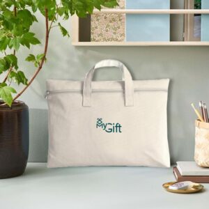Sacoche blanche avec logo à personnaliser pour les entreprises