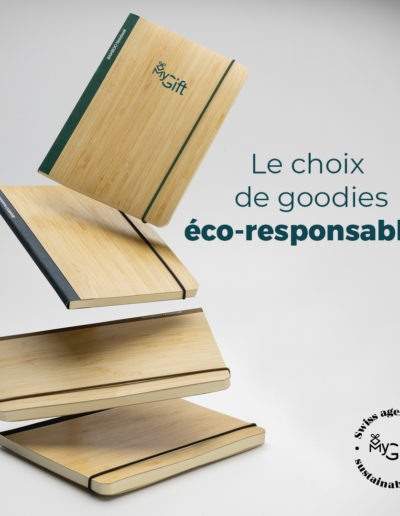 Cahiers de note goodies écologiques couleur bois naturel