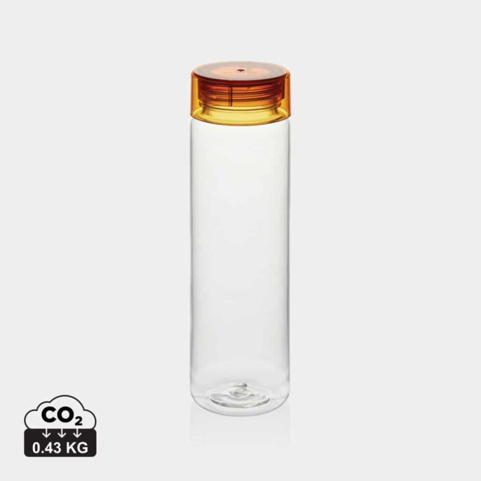Bouteilles d'eau durables couleur orange en rPETde la marque Vinga