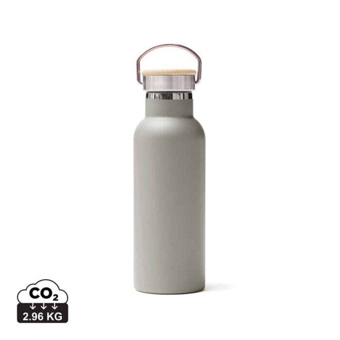 Bouteilles thermos  couleur gris en Acier inoxydable