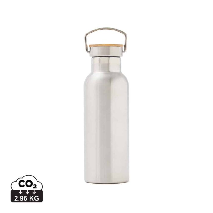 Bouteilles thermos  couleur acier en Acier inoxydable