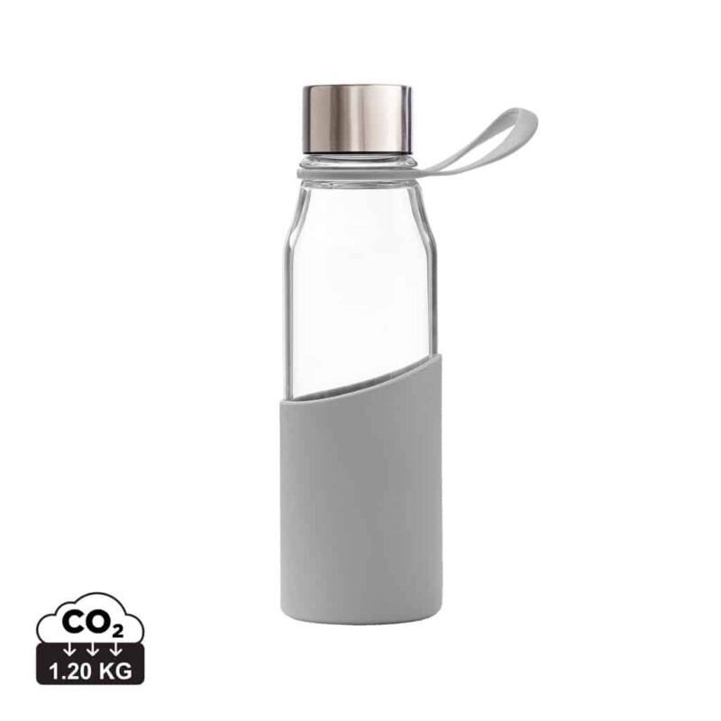 Bouteilles d'eau  couleur gris en Verre