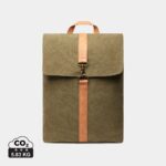 Sacs à dos basic durables couleur vert en Toile recyclé