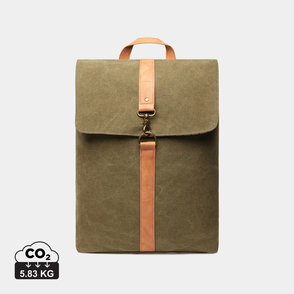 sacs_à_dos_basic_durables_vinga_toile_recyclé Sacs à dos basic durables couleur vert en Toile recyclé