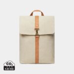 Sacs à dos basic durables couleur beige en Toile recyclé