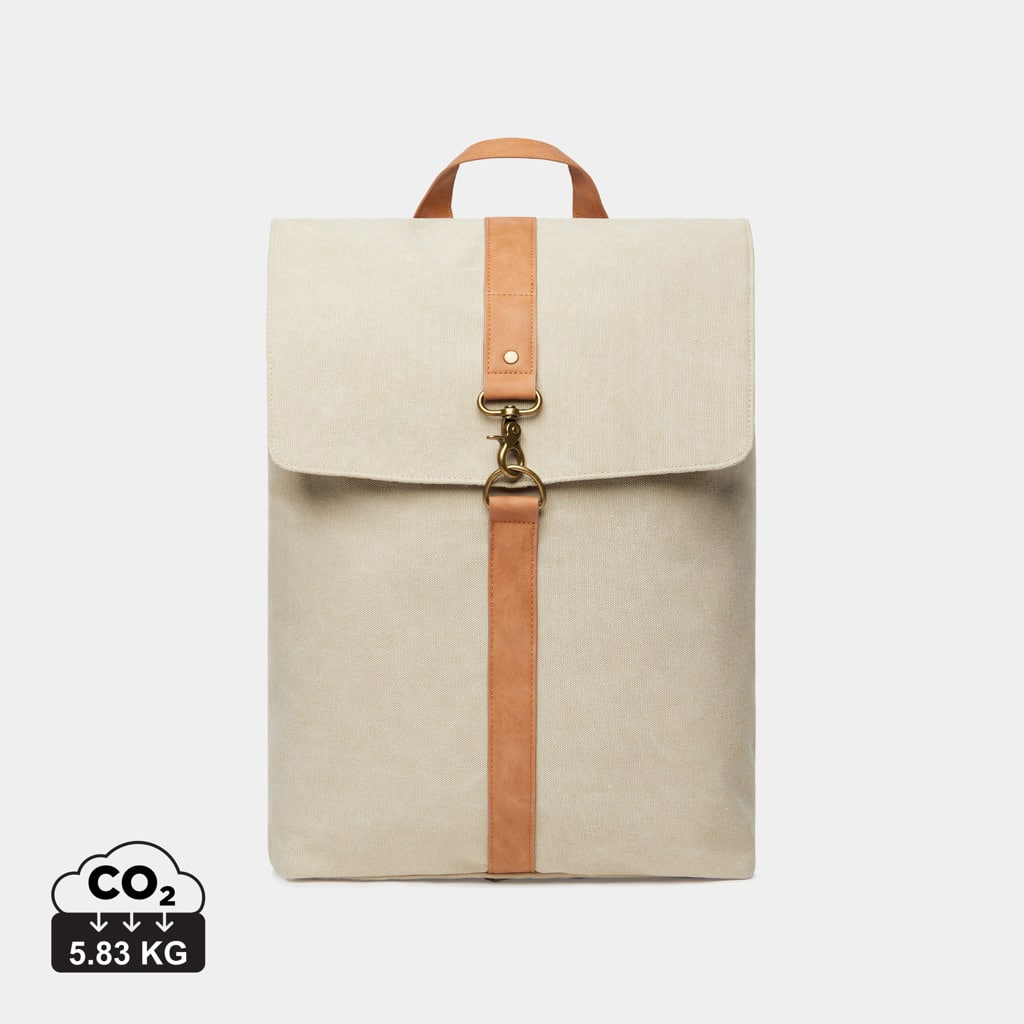 sacs_à_dos_basic_durables_vinga_toile_recyclé Sacs à dos basic durables couleur beige en Toile recyclé