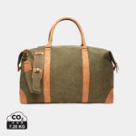 Sacs weekend sport durables couleur vert en Toile recyclé