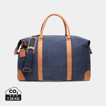 Sacs weekend sport durables couleur bleu marine en Toile recyclé