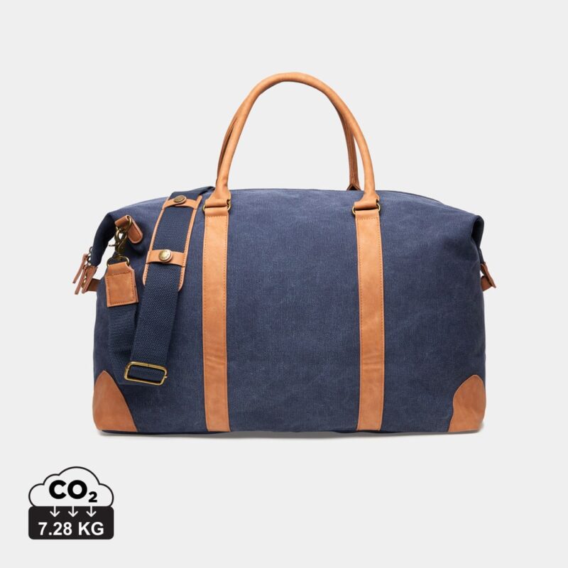 Sacs weekend sport durables couleur bleu marine en Toile recyclé