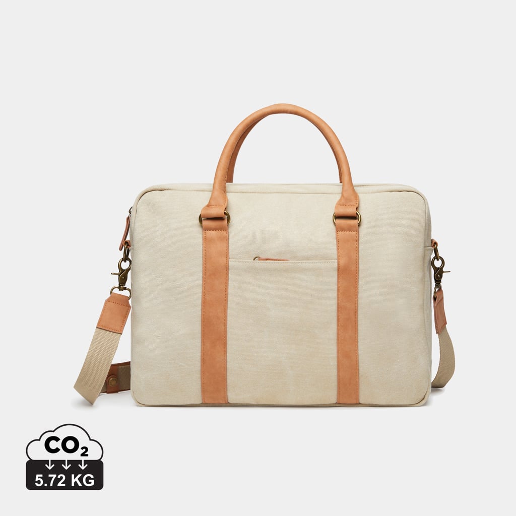 sacs_ordinateur_executive_durables_vinga_toile_recyclé_beige Sacs ordinateur Executive durables couleur beige en Toile recycléde la marque Vinga