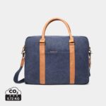 Sacs ordinateur Executive durables couleur bleu marine en Toile recycléde la marque Vinga