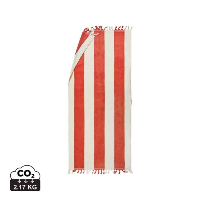 Textiles de salle de bains durables couleur rouge en Cotonde la marque Vinga