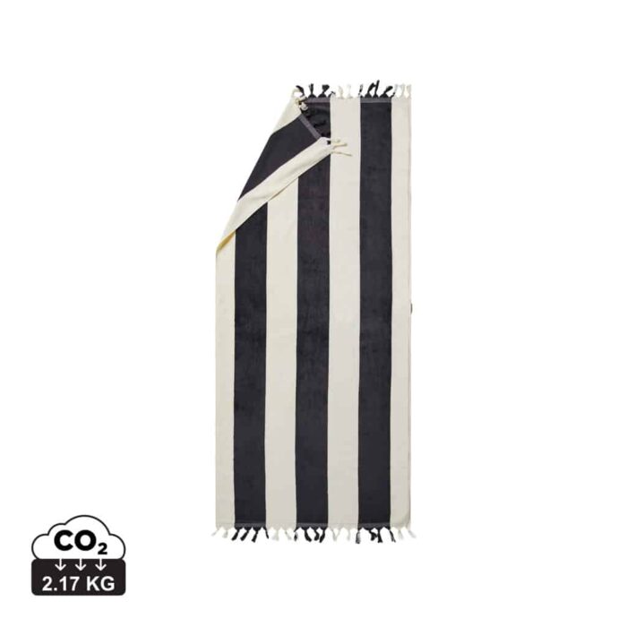 Textiles de salle de bains durables couleur noir en Cotonde la marque Vinga