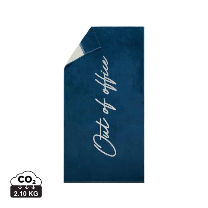 Textiles de salle de bains durables couleur bleu marine en Cotonde la marque Vinga