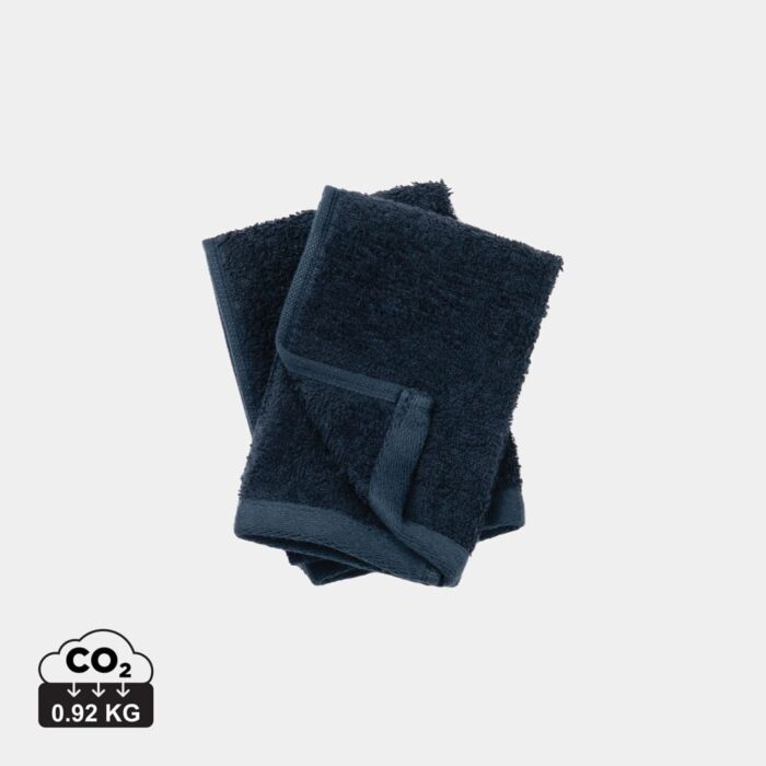 Textiles de salle de bains durables couleur bleu en Coton