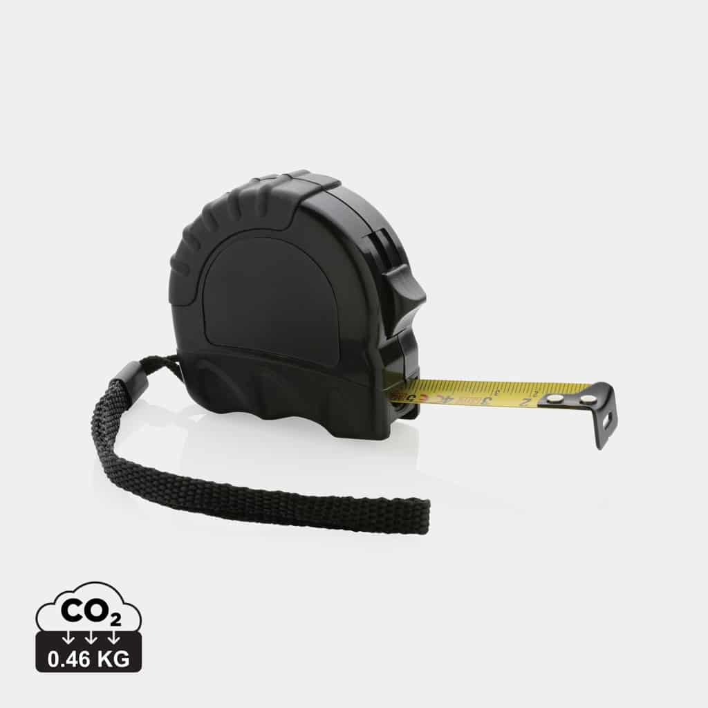 mètres_ruban_durables_xd_collection_abs_recyclé Mètres ruban durables couleur noir en ABS recyclé