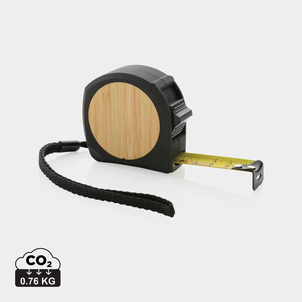 mètres_ruban_durables_xd_collection_abs_recyclé Mètres ruban durables couleur noir en ABS recyclé