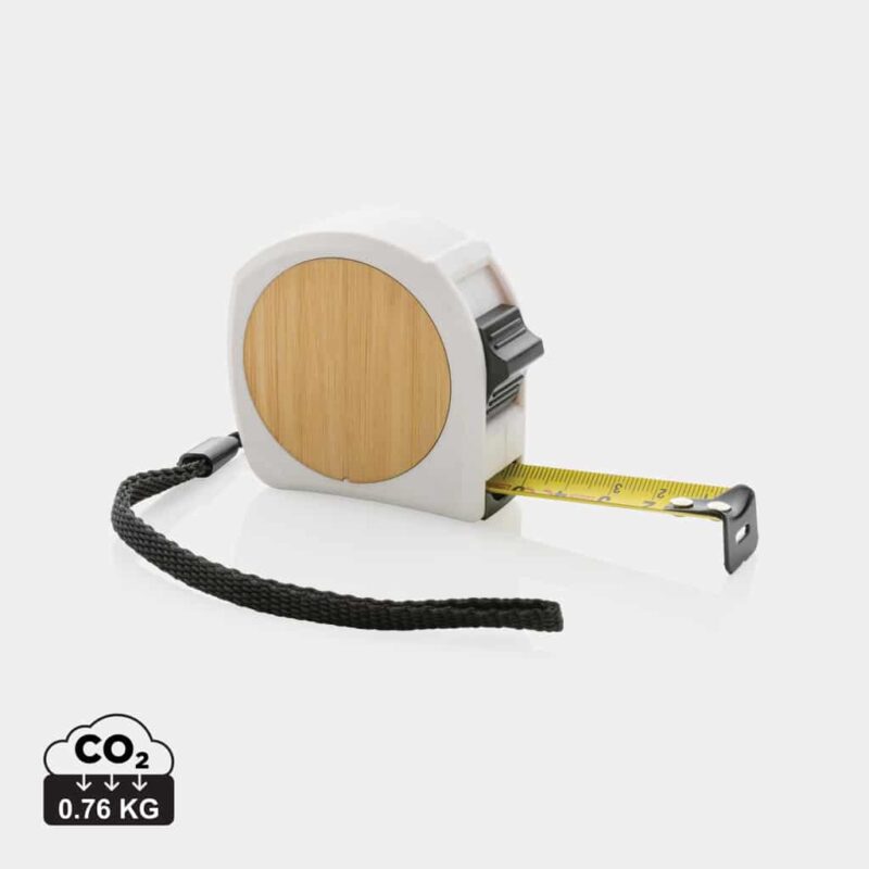 Mètres ruban durables couleur blanc en ABS recyclé