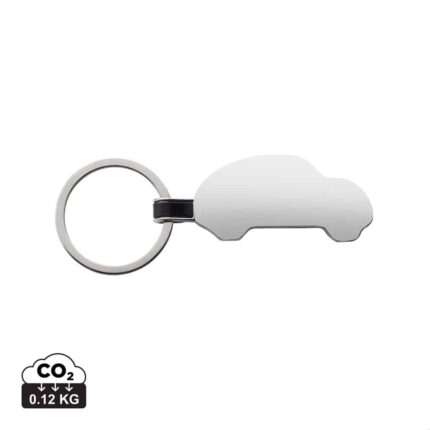 Porte-clés durables couleur argent en Alliage de zinc recycléde la marque XD Collection