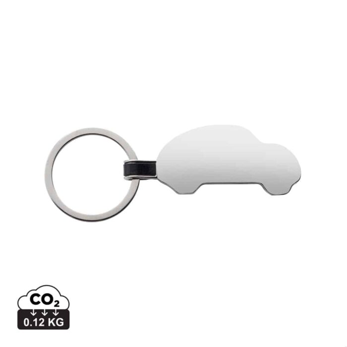 Porte-clés durables couleur argent en Alliage de zinc recycléde la marque XD Collection