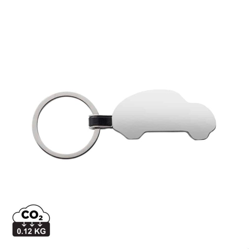 Porte-clés durables couleur argent en Alliage de zinc recycléde la marque XD Collection