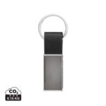 Porte-clés durables couleur noir en Alliage de zinc recycléde la marque XD Collection