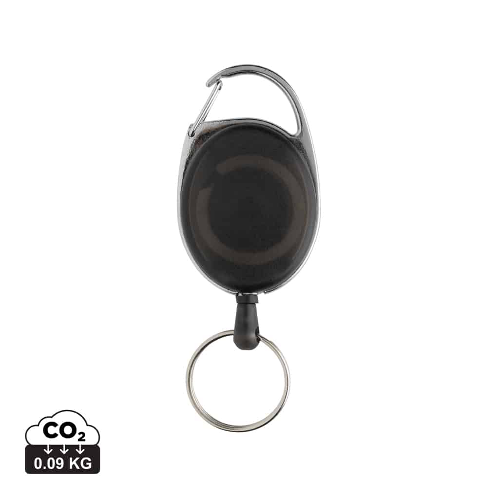 porte-clés_durables_xd_collection_abs_recyclé_noir Porte-clés durables couleur noir en ABS recycléde la marque XD Collection