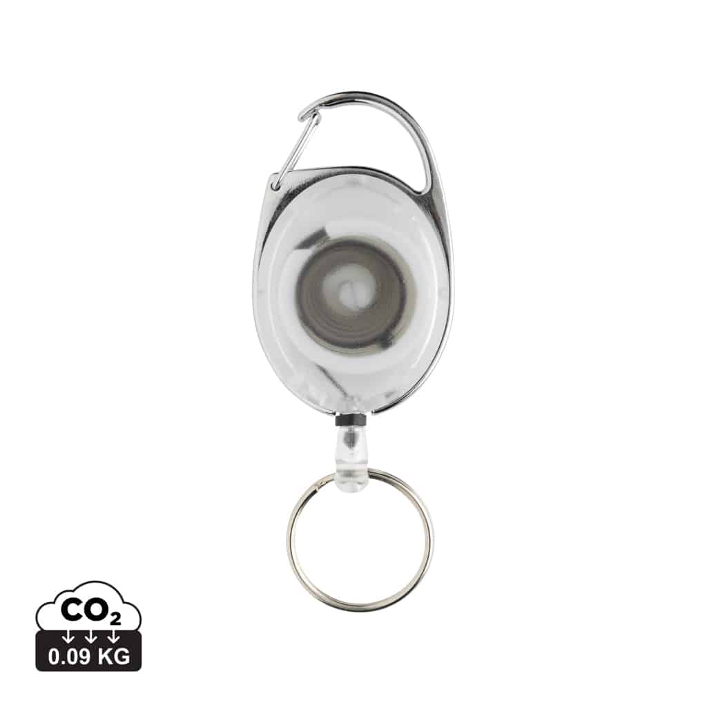 porte-clés_durables_xd_collection_abs_recyclé_blanc Porte-clés durables couleur blanc en ABS recycléde la marque XD Collection