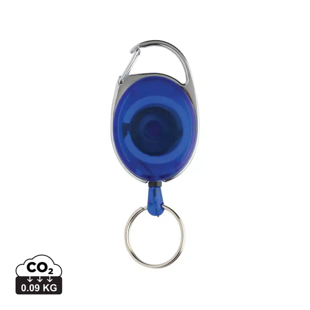 porte-clés_durables_xd_collection_abs_recyclé_bleu Porte-clés durables couleur bleu en ABS recycléde la marque XD Collection