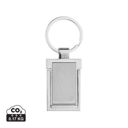 Porte-clés durables couleur argent en Alliage de zinc recyclé