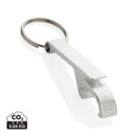Porte-clés durables couleur argent en Aluminium recyclé