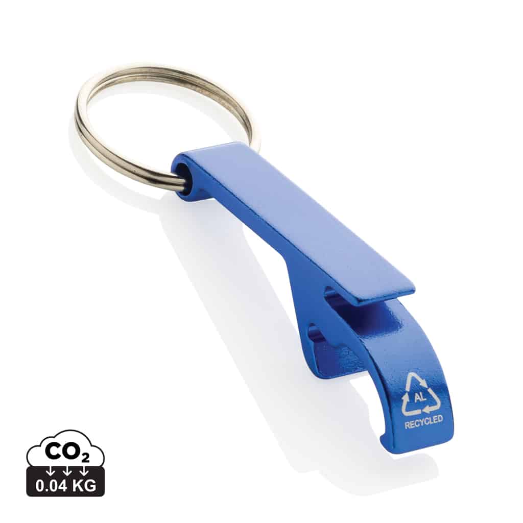 porte-clés_durables_xd_collection_aluminium_recyclé Porte-clés durables couleur bleu en Aluminium recyclé