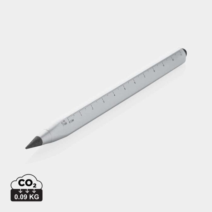 Stylos-outil durables couleur argent en Aluminium recyclé
