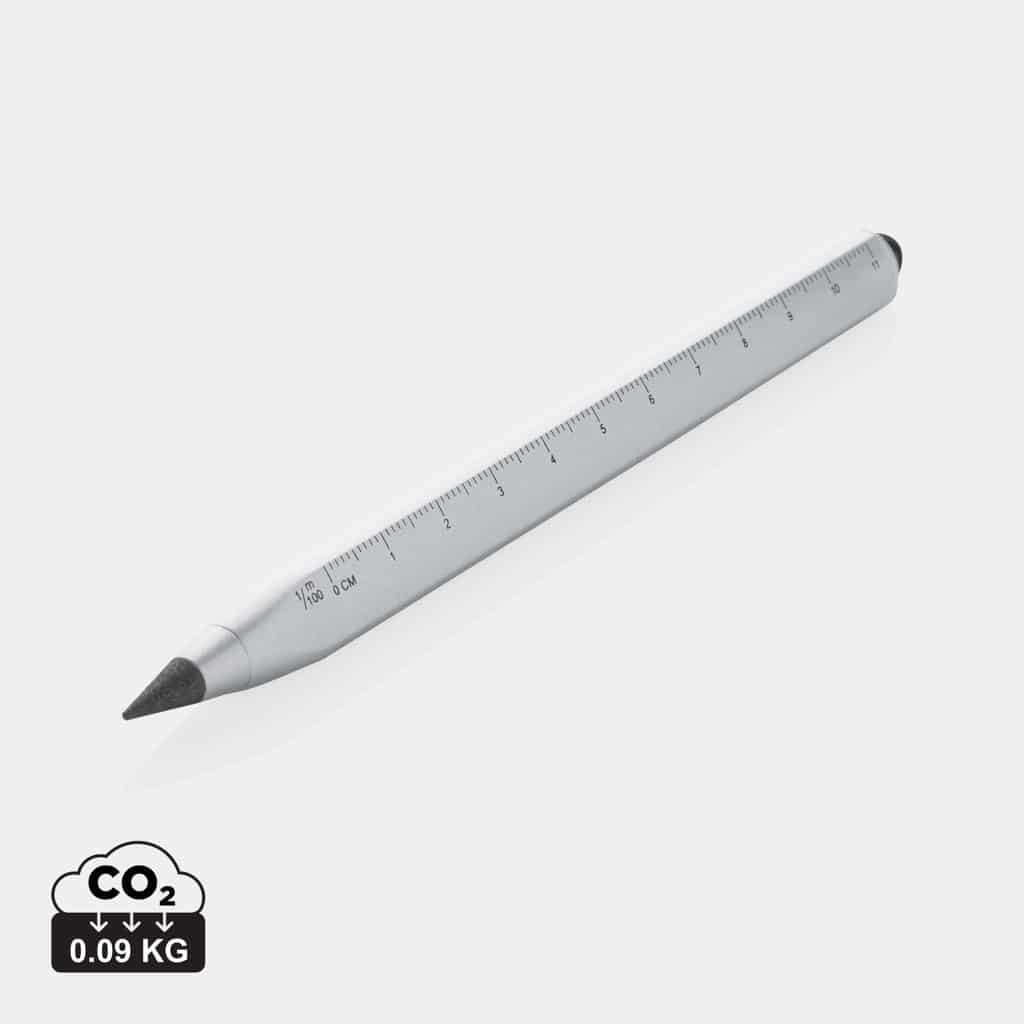 stylos-outil_durables_xd_xclusive_aluminium_recyclé Stylos-outil durables couleur argent en Aluminium recyclé