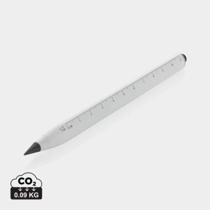 Stylos-outil durables couleur blanc en Aluminium recyclé