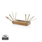 Outils multi-fonctions durables couleur marron en Boisde la marque XD Collection