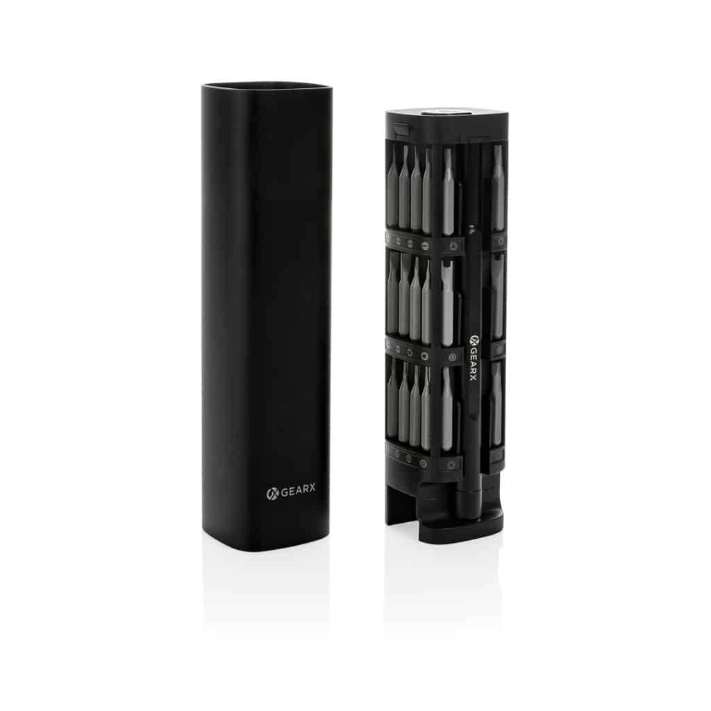 P221.261__B_2__b231b1e3e3694e6ca5f65760cfe6376e.jpg Set de tournevis 46 pcs en aluminium recyclé RCS Gear X – Image 3