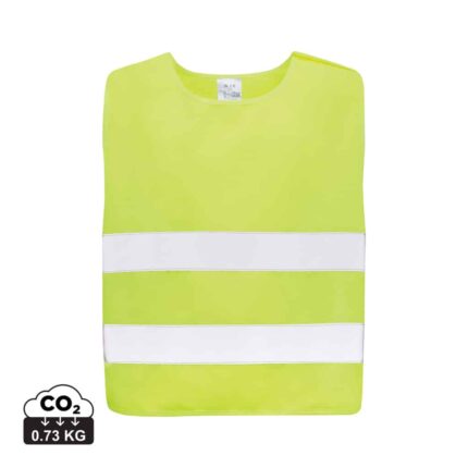 Gilets de sécurité durables couleur jaune en rPETde la marque XD Collection