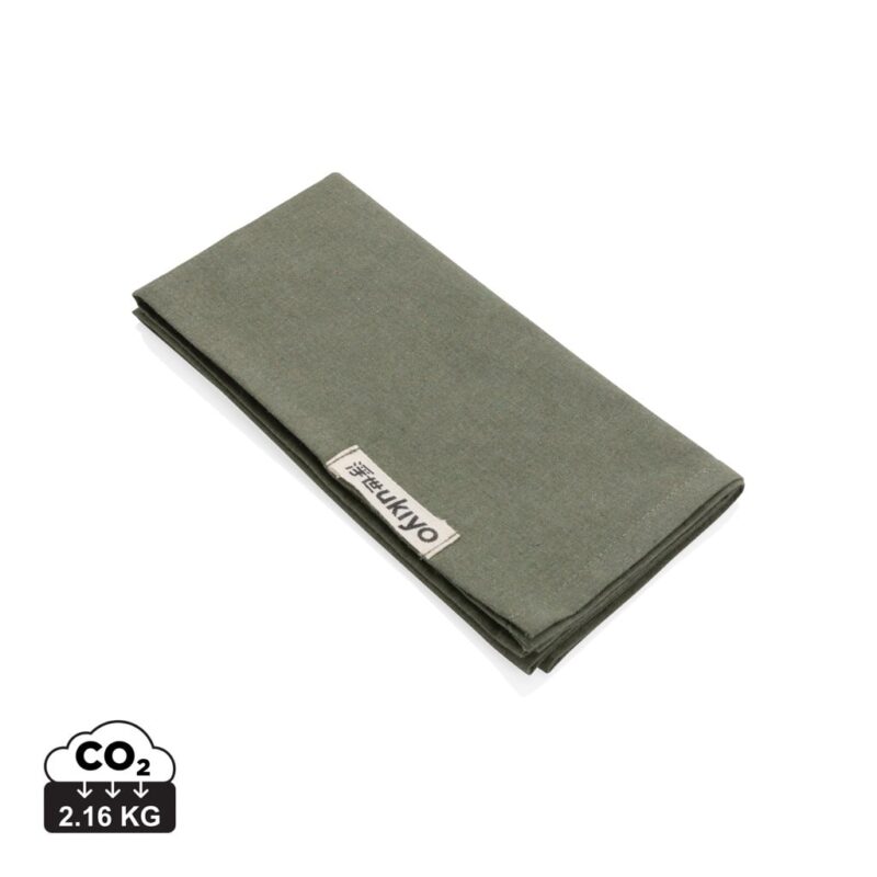 Accessoires de table durables couleur vert en Coton recycléde la marque Ukiyo