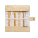 Set de couverts de voyage en bambou réutilisable – Image 3
