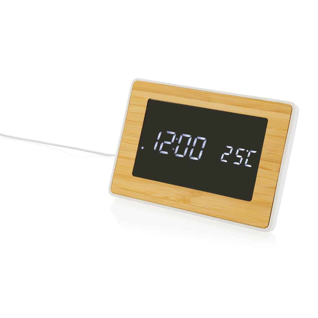 P279.319__B_1__d88b7f75deb24ee8b5580c94c0ab7ebc.jpg Horloge LED en bambou et plastique RCS Utah – Image 2