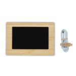 Horloge LED en bambou et plastique RCS Utah – Image 3