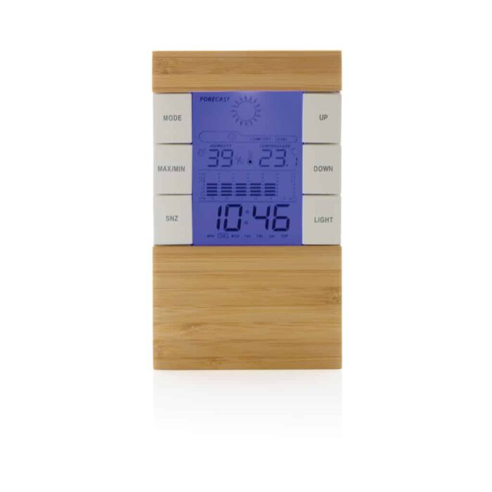 Station météo en bambou et plastique recyclé RCS Utah – Image 3