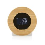 Horloge bureau en bambou et plastique recyclé RCS Utah – Image 3