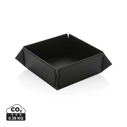 Accessoires de bureau durables couleur noir en PU recycléde la marque Swiss Peak