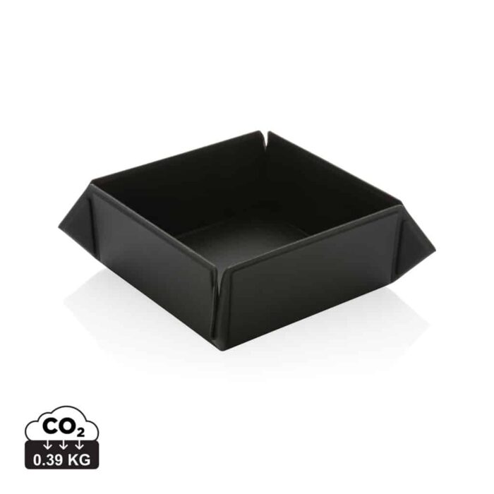 Accessoires de bureau durables couleur noir en PU recycléde la marque Swiss Peak