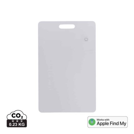 Produits compatibles avec FindMy durables couleur blanc en ABS recycléde la marque XD Collection