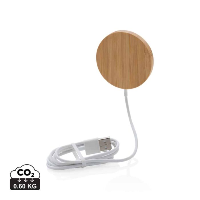 Chargeurs sans fil  couleur marron en Bambou