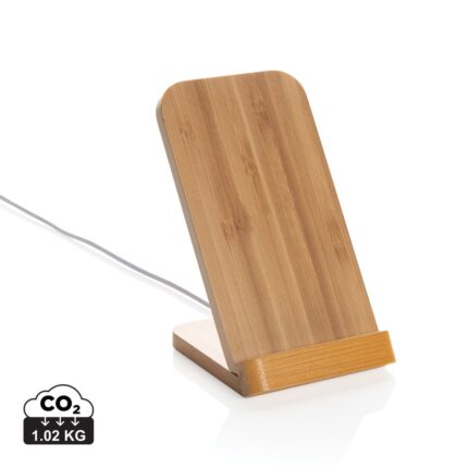 Chargeurs sans fil durables couleur marron en Bambou